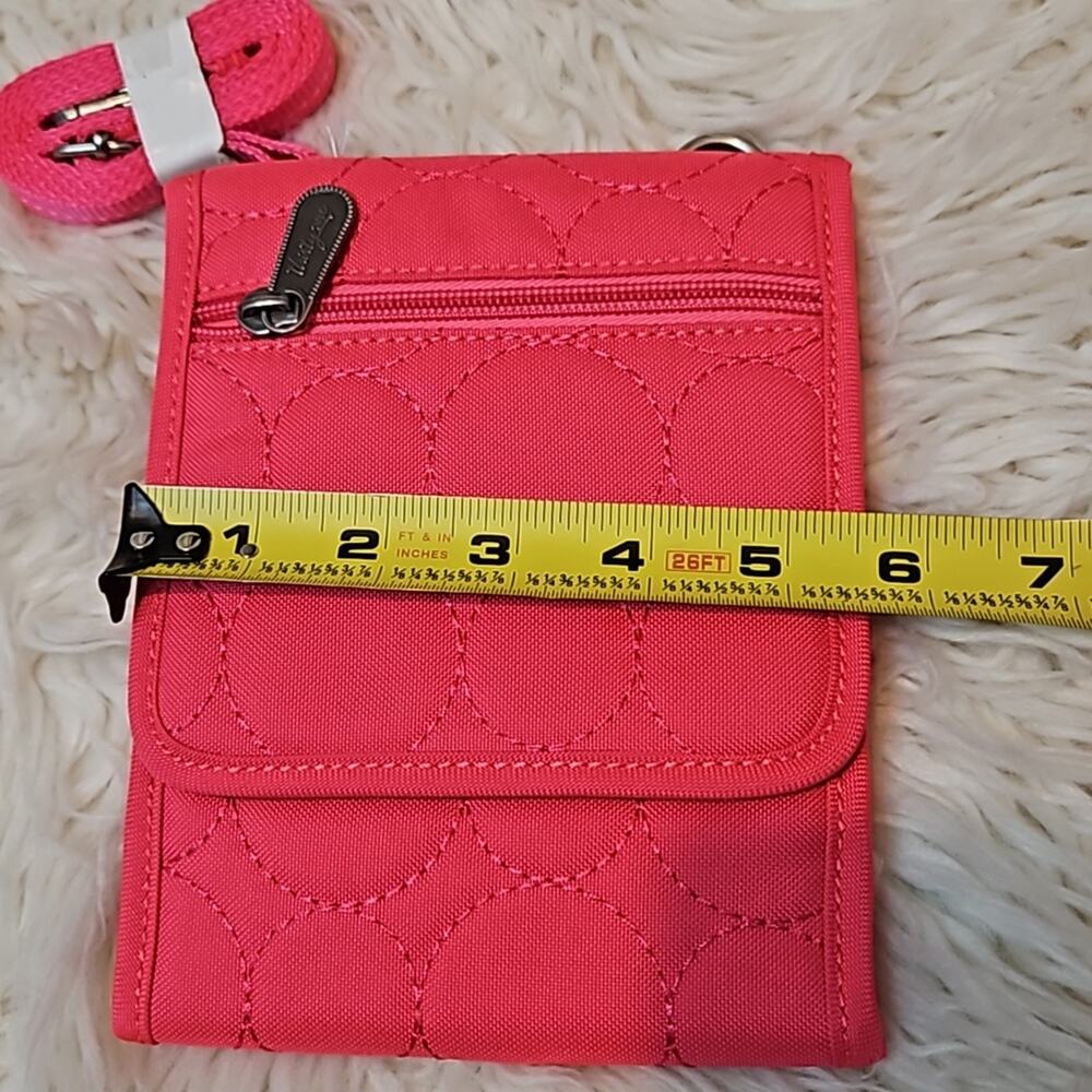 Thirty-One Vary You Crossbody Bag - Hot Pink Multi-Functional Wallet Purse - Picture 7 of 7